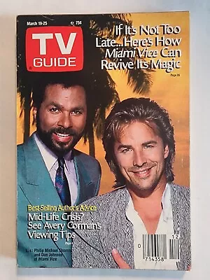 Tv Guide Magazine March 19-25 1988 Philip Michael Thomas Don Johnson Miami Vice • $9.99