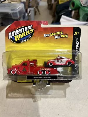 Maisto Adventure Wheels 1:64 .. Missile Tow Flatbed / 1937 Ford Coupe .. #15055 • $24.99