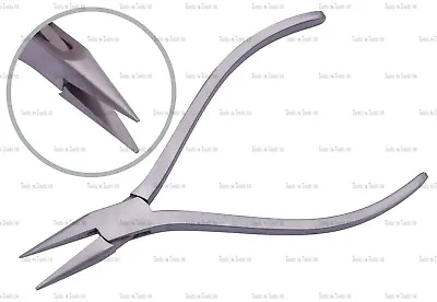 120 Mm Square Handles Chain Nose Pliers Slim Line Jewellery Optical Dental Craft • £6.29