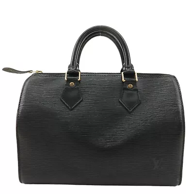 Auth Louis Vuitton Epi Speedy 30 Leather Hand Bag Black Noir M59022 Used • $694