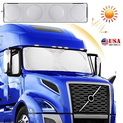 For Volvo Semi-Truck Large Windshield Side Window Sun Shade UV Block Cover N9 • $21.99