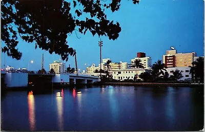 Indian Creek Miami Beach Florida FL Postcard Koppel VTG UNP Vintage Unused • $3