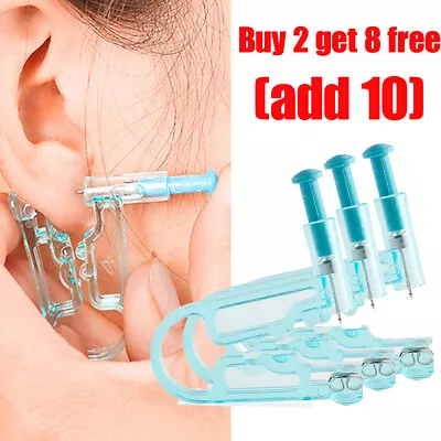 Ear Piercing Unit Earring Gun Kit Piercer Pierce Stud DIY Home • £2.58