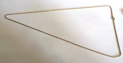 25 Inch 9ct Gold Vintage Rope Twist Chain 4.4 Gms • £99.95