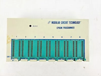 Vintage Modular Circuit Technology EPROM Programmer MCT-MEP-8 8-Gang AS IS • $62.95