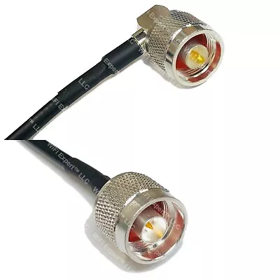 RFC240UF N MALE ANGLE To N MALE Coax RF Cable USA-Ship Lot • $16.43