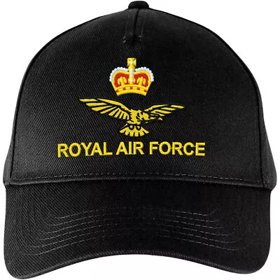 Personalised Raf Logo Embroidered Royal Air Force Vintage Design Baseball Cap • £14.99