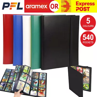 Trading Card Binder 540 Cards Folder Album For Game Card Collectors Holder • $19.99