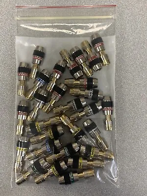 Lot Of 28 Monster Cable RCA QuickLock RCA Connectors Without Pins NOS Quick Lock • $12