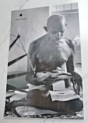 Apple  Think Different  Ad  Campaign  Genius  Poster Mahatma Gandhi • $49.99