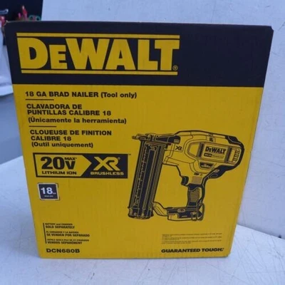 $268 • Buy DEWALT 20V MAX* Cordless Brad Nailer, 18GA, Tool Only (DCN680B)