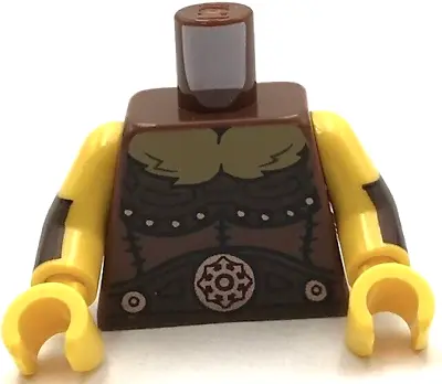 Lego New Reddish Brown Torso Dark Brown Armor Copper Emblems Dark Tan Fur Part • $1.99
