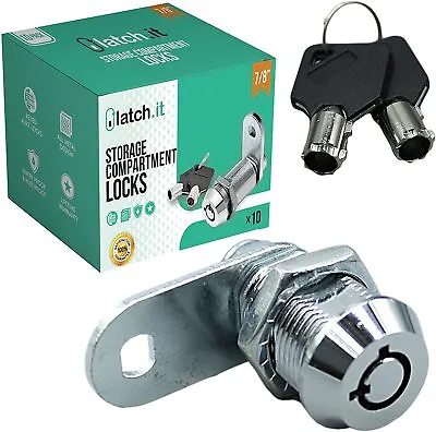 $89.99 • Buy NEW LATCH.IT 5/8 ,7/8”, Or 1-1/8  RV Storage Locks | 10-Pack RV Compartment Lock