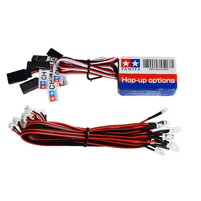 12 LED Super Lights Steering Brake System Lighting For TAMIYA 1/8 1/10 RC Truck • £11.69