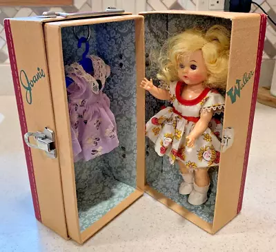 Vintage 1950's Joanie Walker Doll With Clothes & Wardrobe Trunk • $95.99
