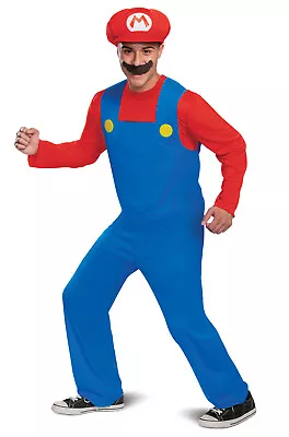 Brand New Super Mario Brothers Mario Classic Adult Costume • $33.32