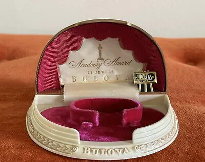 1950s Bulova 21 Jewels Academy Award Watch Presentation Box * Case Only * VTG • $85