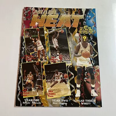 1990 June Miami Heat Magazine The Heat Drift Party (MH612) • $21.59