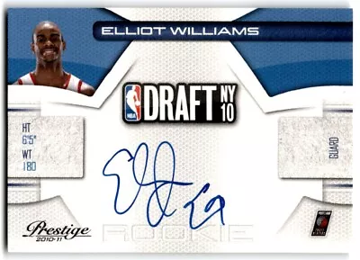 Elliot Williams 2010-11 Panini Prestige NBA Draft Class RC AUTO /299 Rookie #22 • $6.99