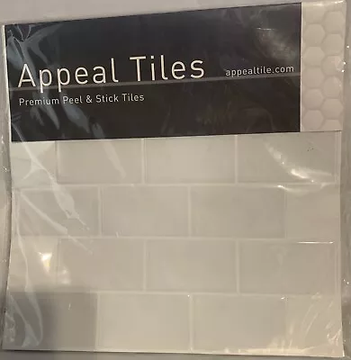 $21.95 • Buy Appeal Tiles 5X001V1 Peel & Stick Tiles, 5 Pack
