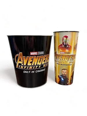 Marvel: Avengers Infinity Wars Cinemark Popcorn Tin And Novelty Cup • $0.99