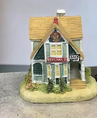 Bergman's Clock Shop AH104 Liberty Falls Village Miniature Building NO BOX • $8.99