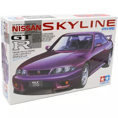 Tamiya 1/24 Nissan Skyline GT-R R33 V-Spec Plastic Model Kit 24145 Scale 1:24 • £23.99