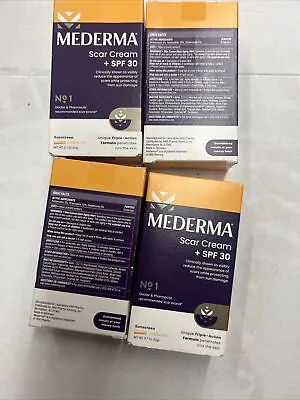 FOUR BOXES OF MEDERMA  SPF 30 Scar Cream - 0.7oz EXP 9/23 • $12