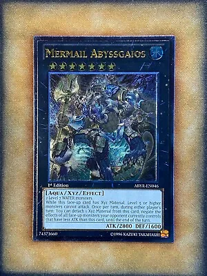 Yugioh Mermail Abyssgaios ABYR-EN046 Ultimate Rare 1st Ed NM • $23.99