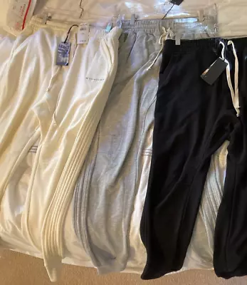 $195 Twenty Montreal Cotton Blend Knit Thermal Joggers Sweatpants Men's M New WT • $68