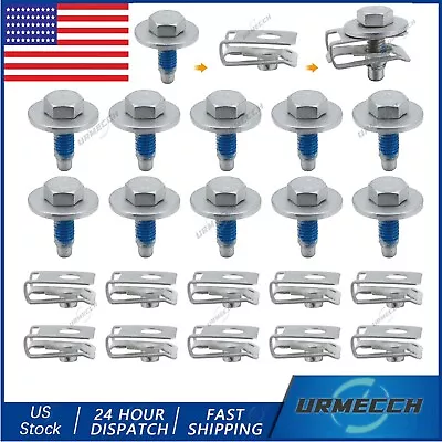 For Ford Mustang Falcon Torino Galaxie Stainless Steel Fender Bolts M6 • $9.99