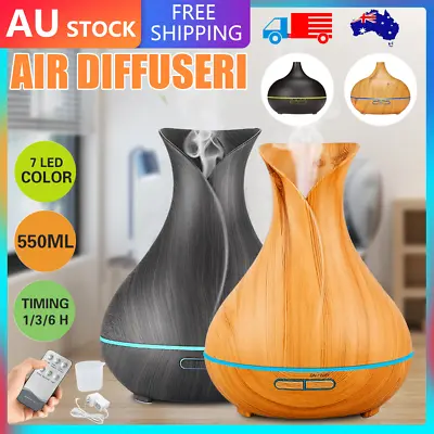 550ML Aroma Aromatherapy Diffuser LED Oil Ultrasonic Air Humidifier Purifier AU • $20.76