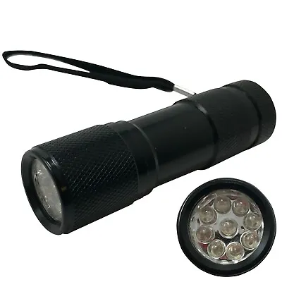 UV 9 LED Ultra Violet Dye Inspection Light Flashlight Blacklight Lamp Torch • $15.95