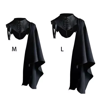 Unisex Renaissance Cloak Cape Cowl Adult Medieval Costumes Accessories • $36.16