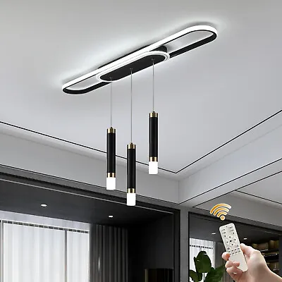 Dimmable Modern LED Ceiling Light Fixture W/ Remote Kitchen Dining Living Room • $118.23