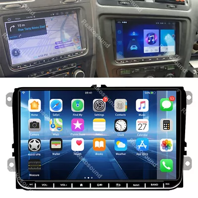 For VW Volkswagen Jetta Passat 9  Carplay Android 13 Car GPS Stereo Radio Navi • $83.99