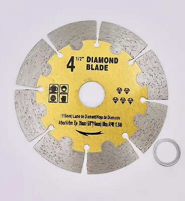 4 1/2  Premium Segmented Rim Diamond Blade • $7.97