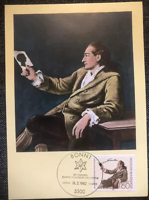 £4.99 • Buy FDC Special Stamp Cover Masons Masonic Germany 1982 Johann Wolfgang Von Goethe