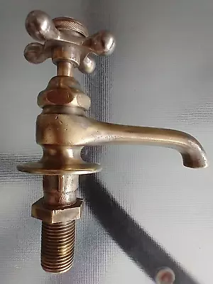 Beautiful Antique Vintage Nickel On Solid Brass CBC HOT  Faucet Restored • $30