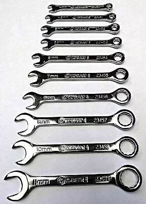 Kobalt 23450-23459 10 Piece Metric Midget Combination Wrench Set USA • $10