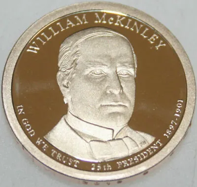 $7 • Buy 2013-S Presidential Dollar Proof William McKinley WM Golden Nice No Problem Coin