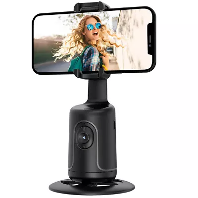 360° AI Auto Face Tracking Tripod Rotation Phone Camera Mount Selfie Shooting AU • $29