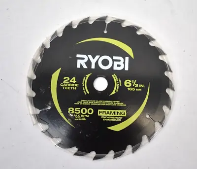 Ryobi 6-1/2  Dia Circular Saw Blade Replacement Genuine OEM 24 Carbide Teeth • $12.15