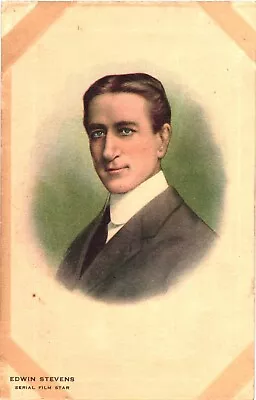 Portrait Of The Actor Serial Film Star Edwin Stevens In Suit Postcard • $19.99