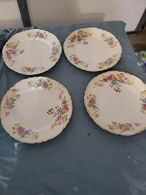 Vintage Radisson W.S . George Floral Plates Set Of 4 • $20