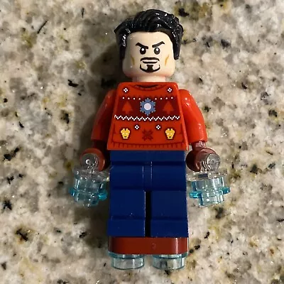 Tony Stark Christmas Sweater LEGO Super Heroes Avengers MiniFigure 76196 Advent • $5.99