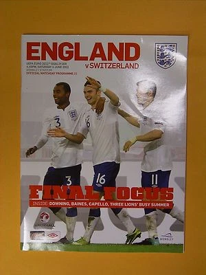 £3.49 • Buy UEFA European Championship Qualifier - England V Switzerland - 4th June 2011