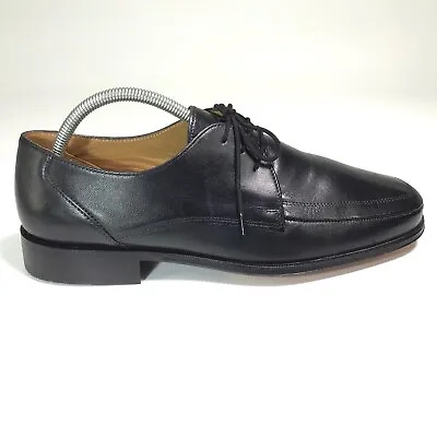 Marks & Spencer Men’s Black Italian Real Leather Shoes - Size UK 9.5 / EU 43.5 • £30