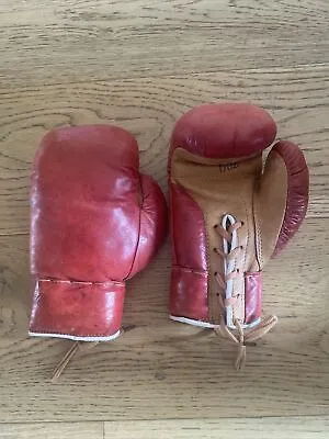 Vintage 1960’s Kids Leather Boxing Gloves • $50
