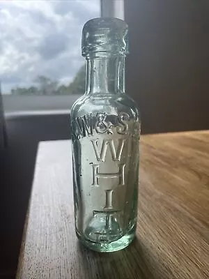 R.W & S.L White Collectible Glass Bottle • £6